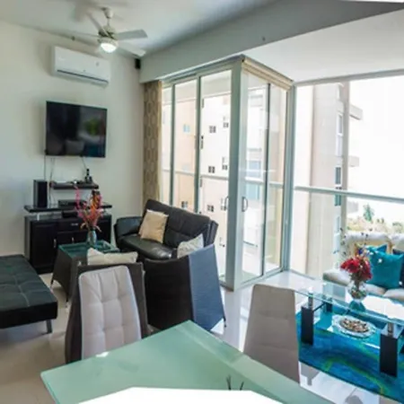 Acogedor Con Vista Al Mar En Condominio Zazue A 300 Metros De La Playa Bellohorizonte Santa Marta Exterior photo